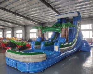 16' Tropical Wave Single Lane Water Slide