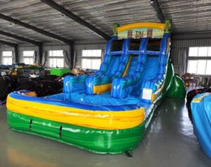 16' Tiki Shot Center Climb Double Lane Water Slide