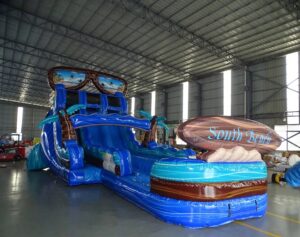 18' South Beach Double Lane Water Slide