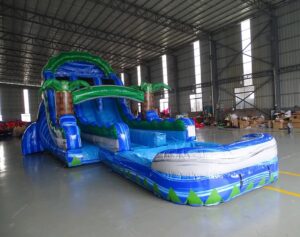 17' Island Drop XL Double Lane Water Slide