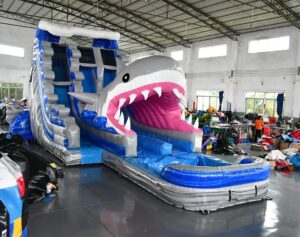 21' JAWS Double Lane Water Slide