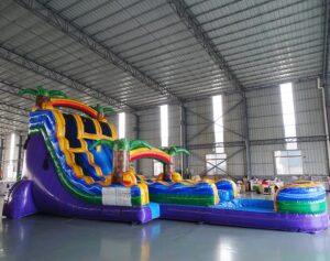 20' Goombay Double Lane Hybrid Water Slide