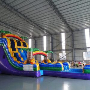 20' Goombay Double Lane Hybrid Water Slide