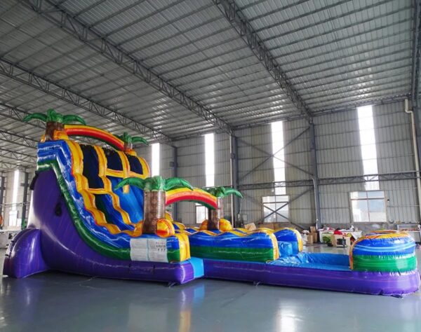 20' Goombay Double Lane Hybrid Water Slide