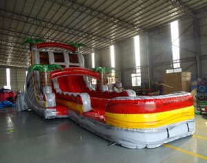 20' Fire Island Double Lane Hybrid Water Slide