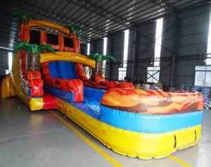 20' Fiesta Hybrid Double Lane Water Slide